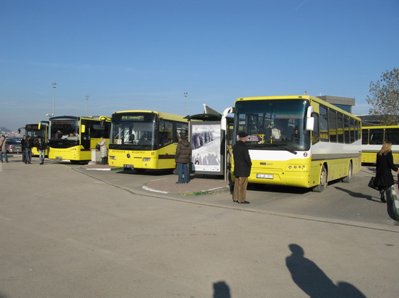 V pøístavu Güzelyali èeká na trajekt z Istanbulu nìkolik autobusù místního dopravce. Autobusy jedou na rùzná místa do Bursy, k nejbližší stanici zdejší rychlodráhy to trvá cca 20 minut. Jízdenku je nutné zakoupit v pøedprodeji v blízkém stánku.
