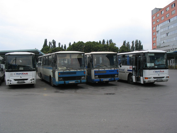Prùøez vozovým parkem hlavního regionálního dopravce na Košicku - Eurobus.