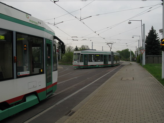 Jedna ze dvou tramvajových vozoven leží na jihovýchodním konci mìsta na koneèné linky 2 Westerhüsen.