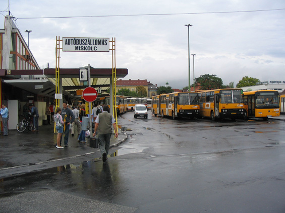 Autobusové nádraží regionální dopravy leží v centru mìsta, avšak trochu vzdálené od páteøní tramvajové trati.