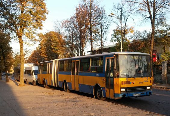 I když byl Vilnius v 90. letech hojnì zásobován autobusy z druhé ruky, byly postupnì od poloviny 90. let dodávány také zcela nové vozy. První takovou porevoluèní dodávkou bylo v letech 1996-9 šedesát èeských kloubových Karos, pøevážnì typu B741 nebo B841. Necelá dvacítka jich v pùvodním modrožlutém nátìru jezdí dodnes, i když vìtšinou v bídném stavu a s trvale nefunkèními ètvrtými dveømi.