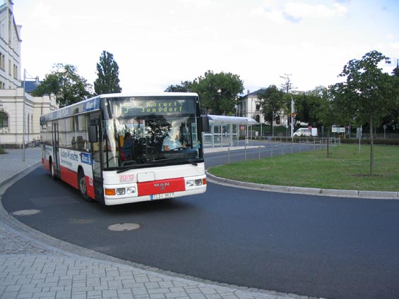 Pøímìstské autobusy v okolí Zittau jsou oznaèeny jedno nebo dvoucifernými èísly.